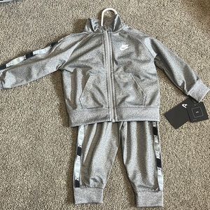 Nike 2 piece track suit - Heather Grey - Size 12 months